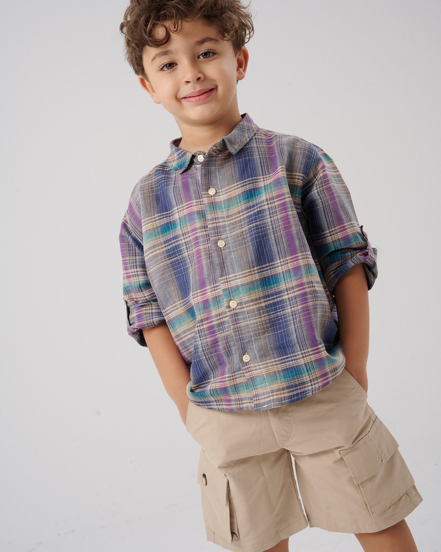 Linen Checkered Shirt