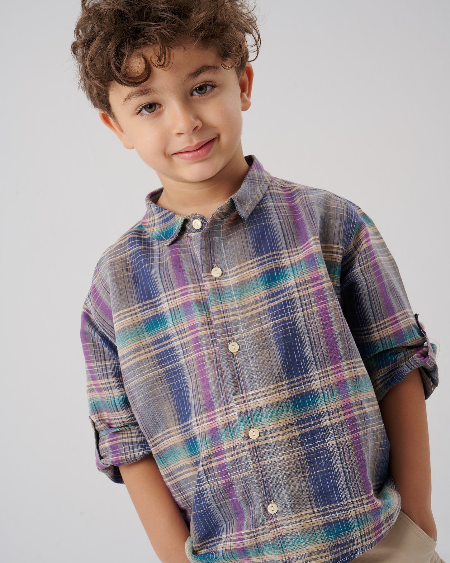Linen Checkered Shirt