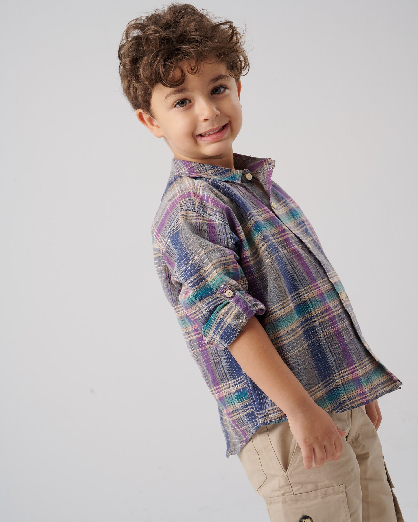 Linen Checkered Shirt