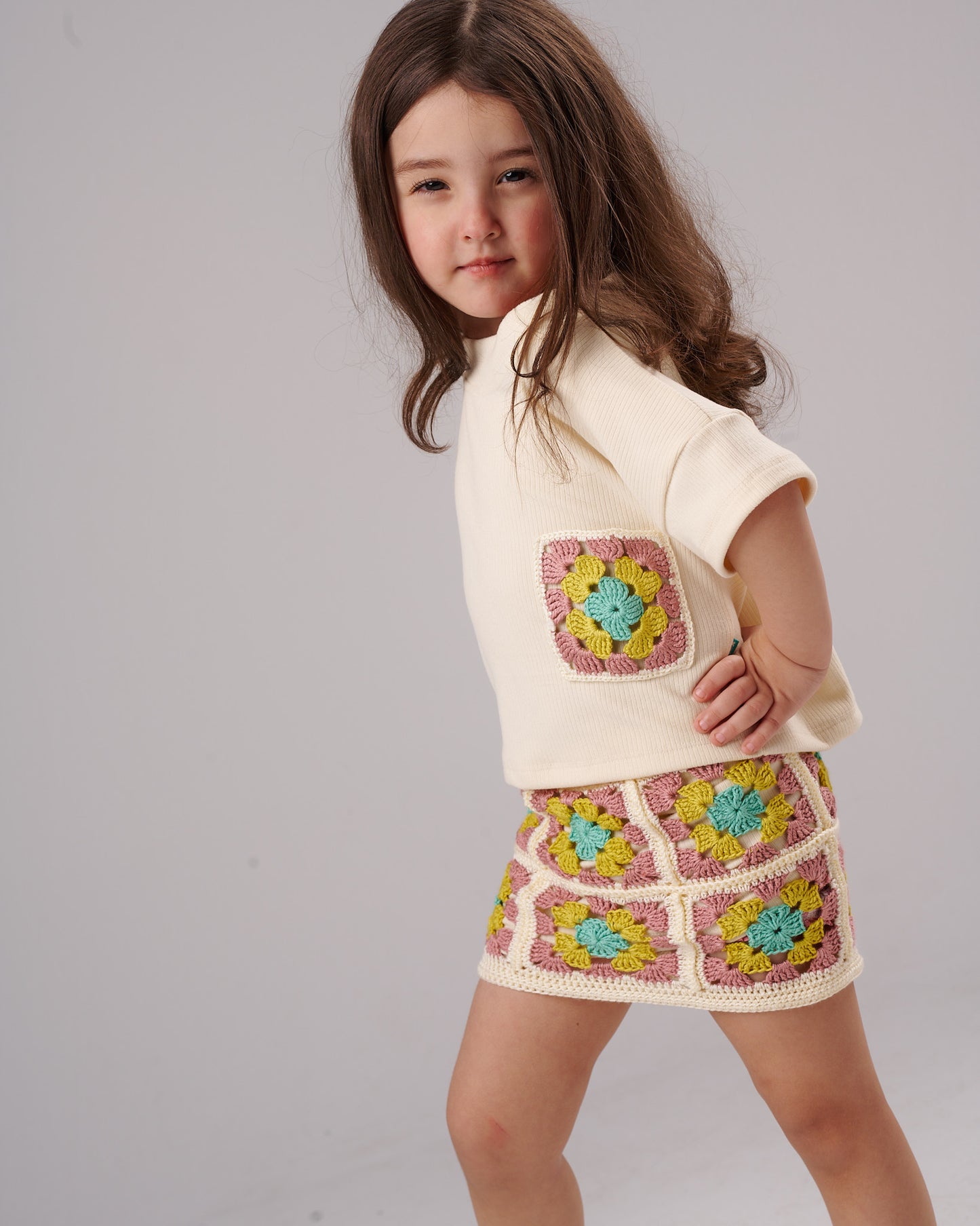Knitted Skirt Set