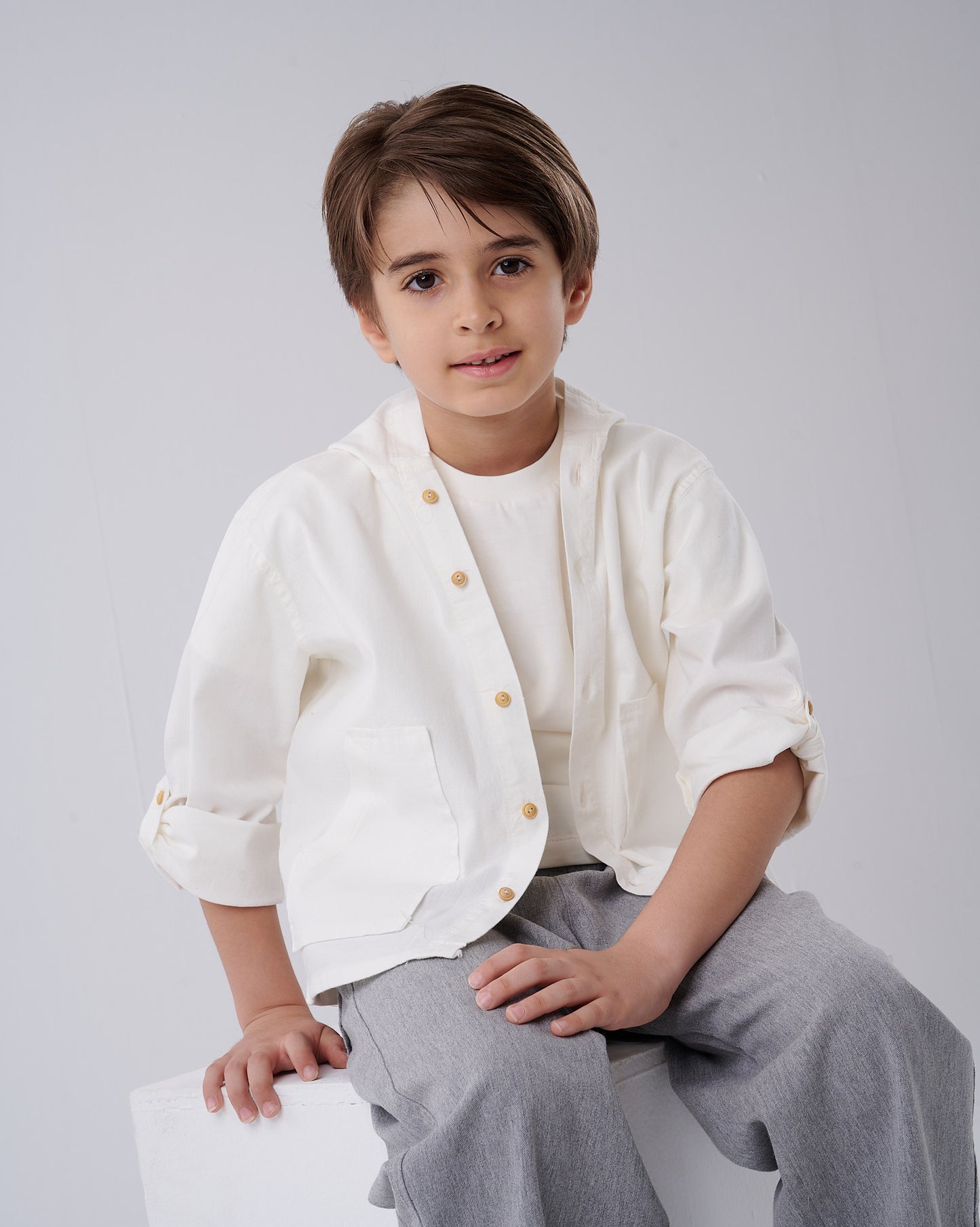 Hooded Linen Shirt
