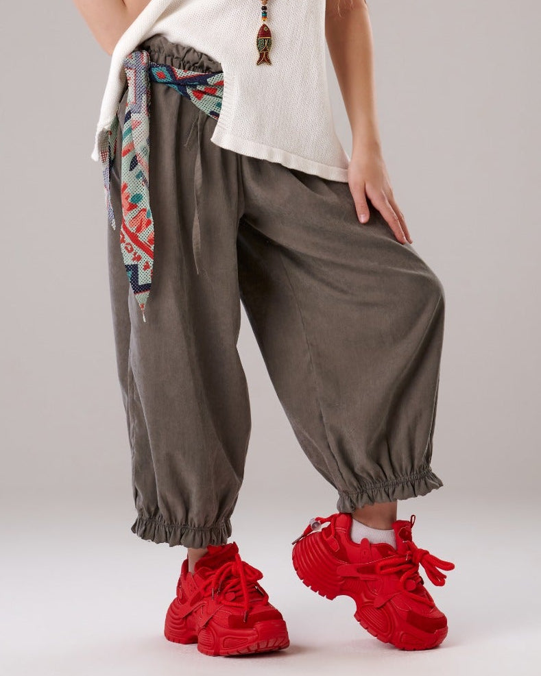 Elastic Wide pants