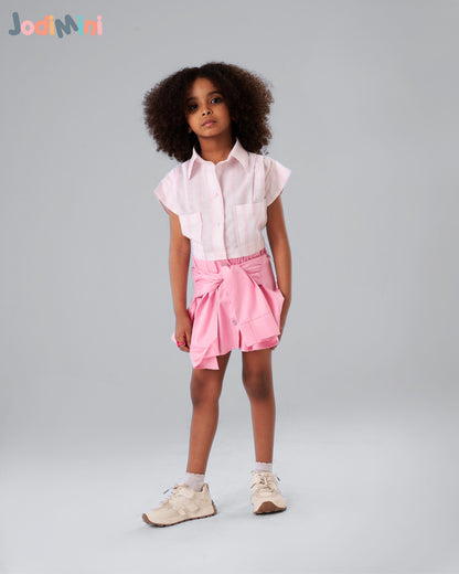 Drawstring Skirt Set