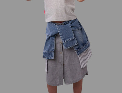 Layered Shirt Skirt