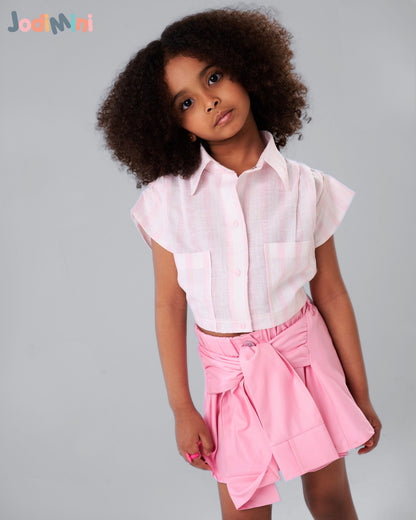 Drawstring Skirt Set