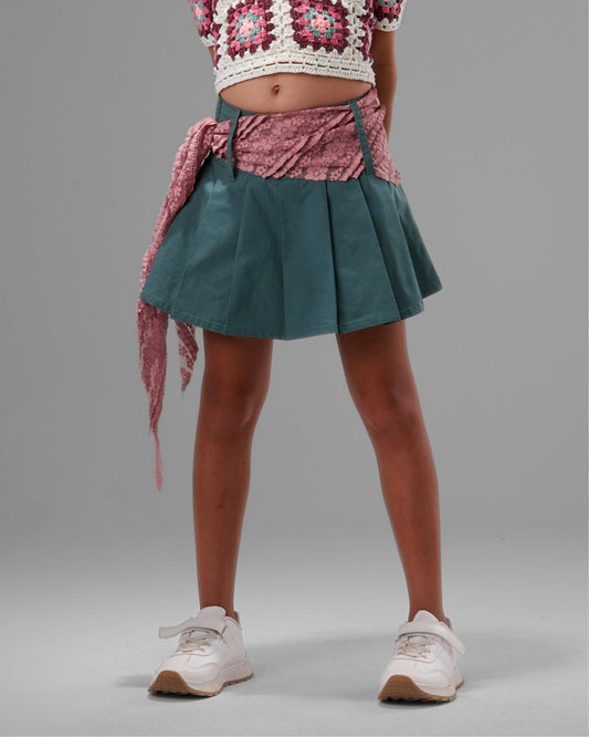 Pleated Mini Skirt