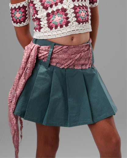 Pleated Mini Skirt