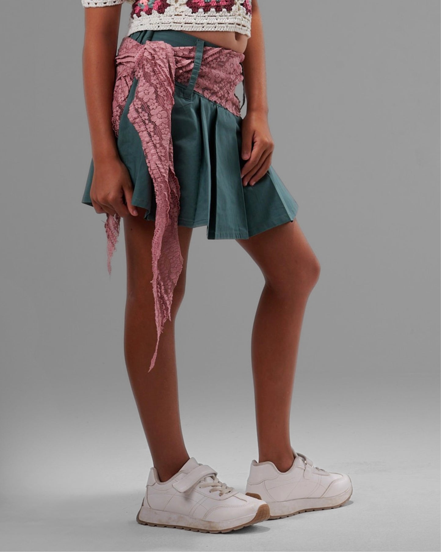 Pleated Mini Skirt