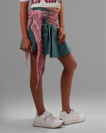 Pleated Mini Skirt