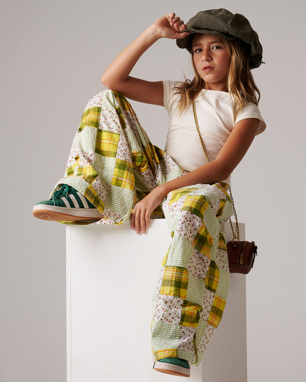 Patchwork Wide pants