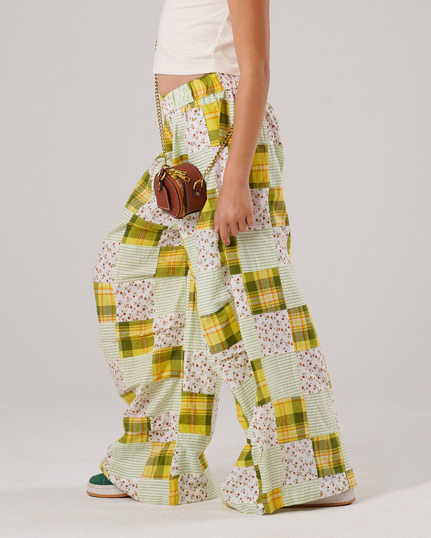 Patchwork Wide pants