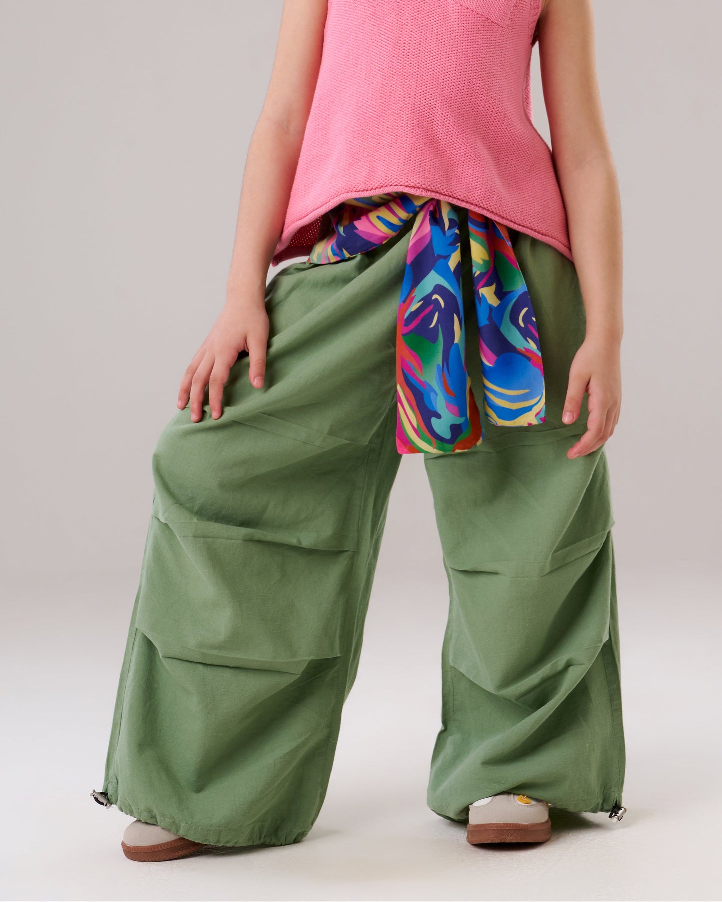 Wide leg Waist Pants