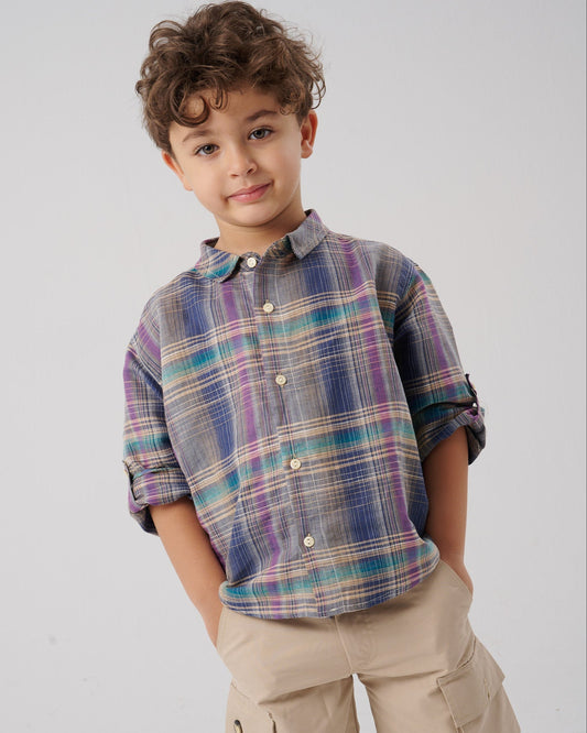 Linen Checkered Shirt