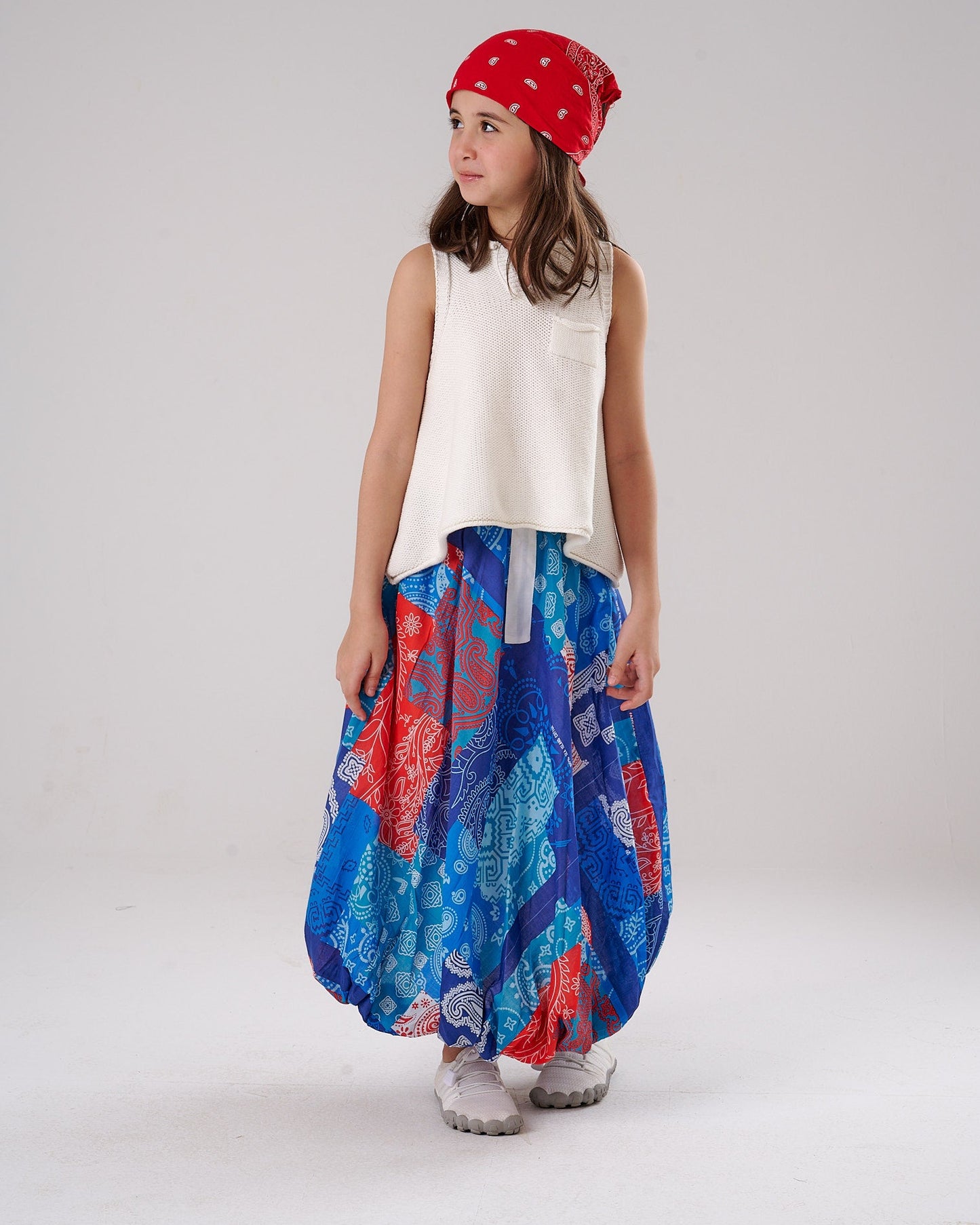 Patchwork Balloon skirt
