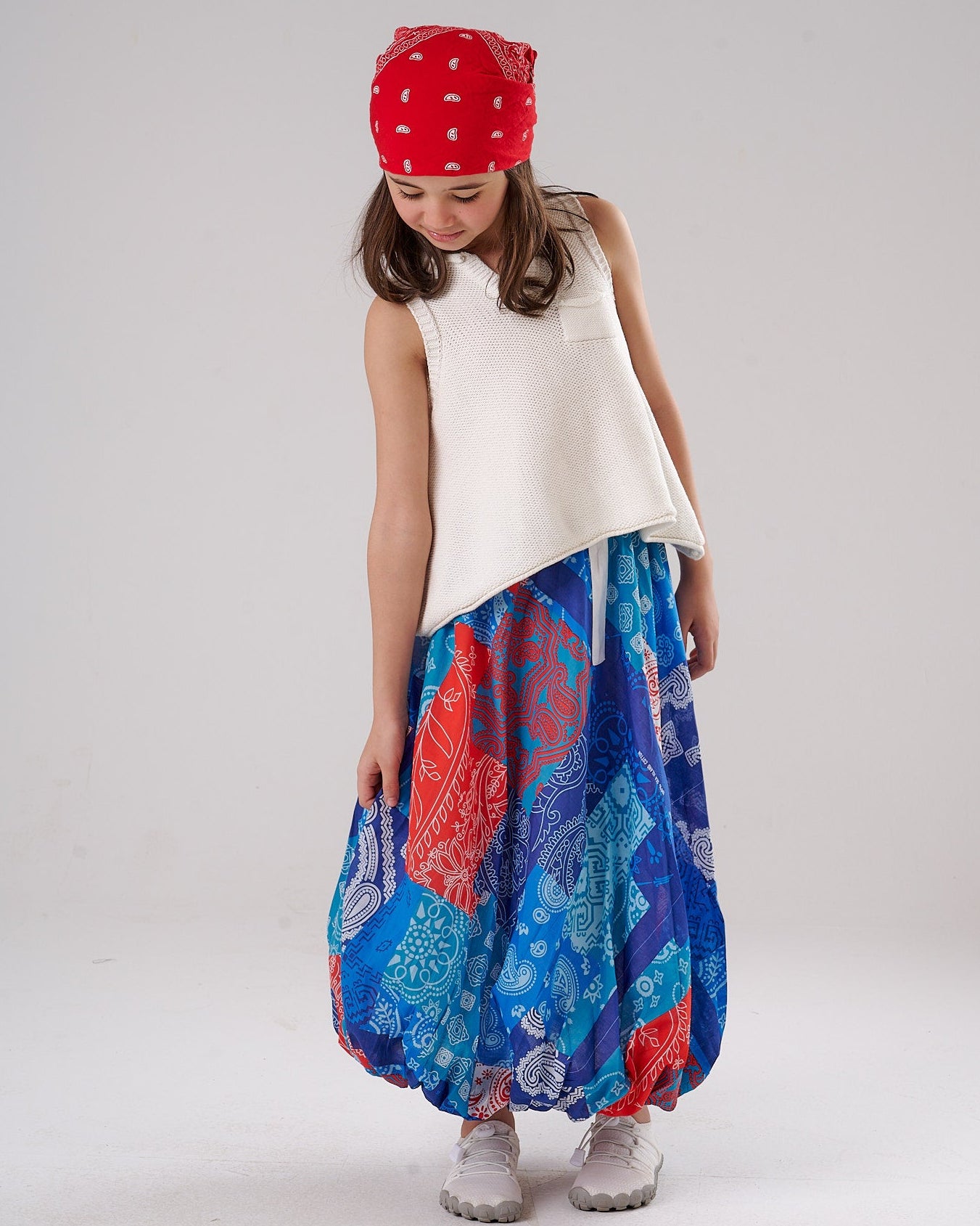 Patchwork Balloon skirt