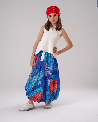 Patchwork Balloon skirt