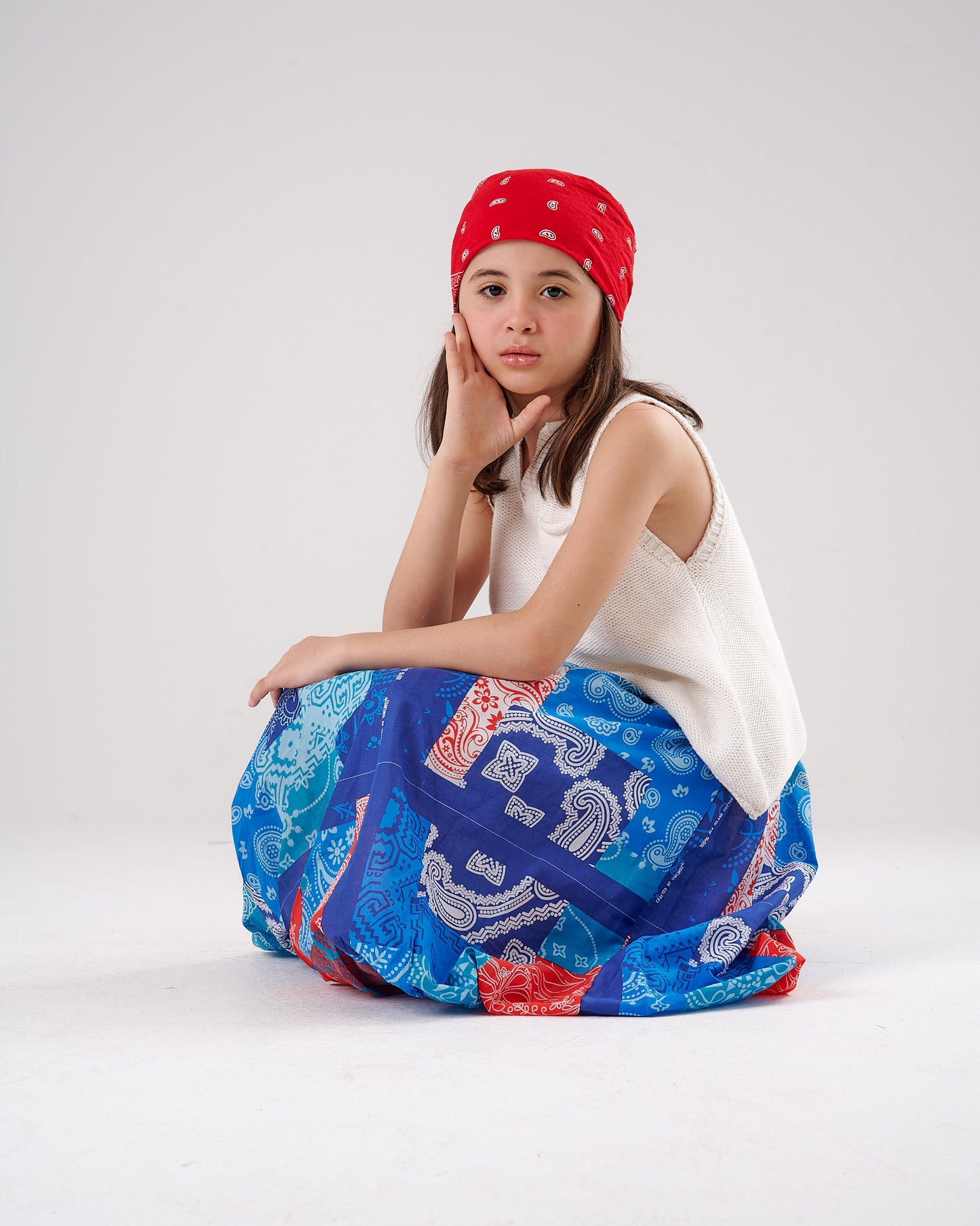 Patchwork Balloon skirt