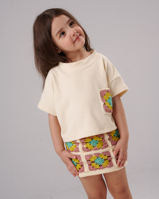 Knitted Skirt Set