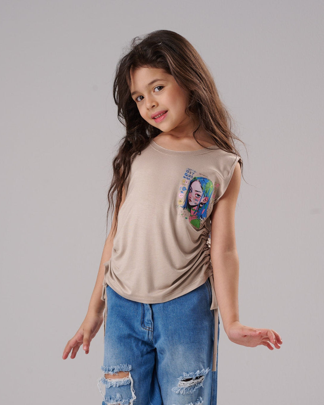 بلوزة مرنة ملتوية