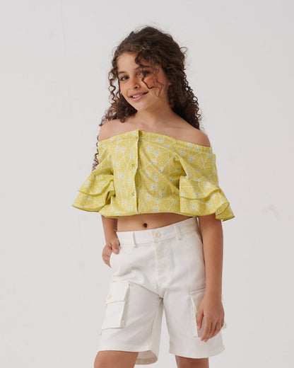 Ruched Sleeve Blouse