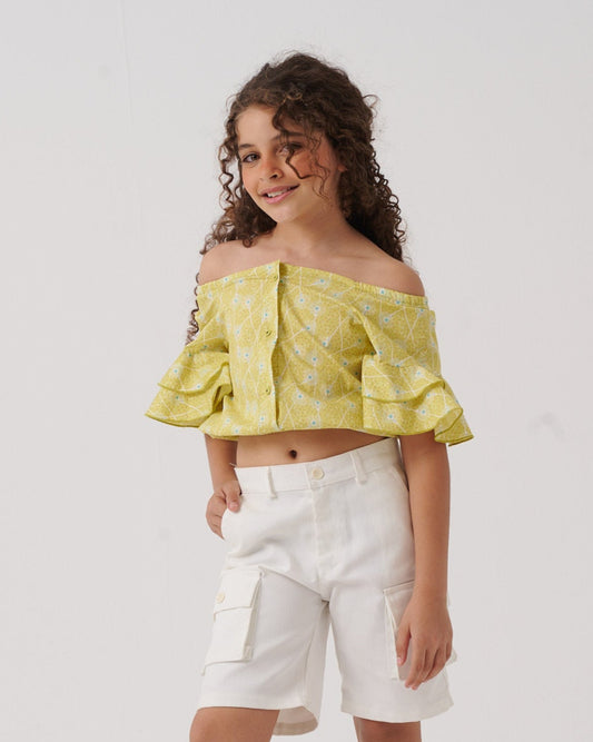 Ruched Sleeve Blouse