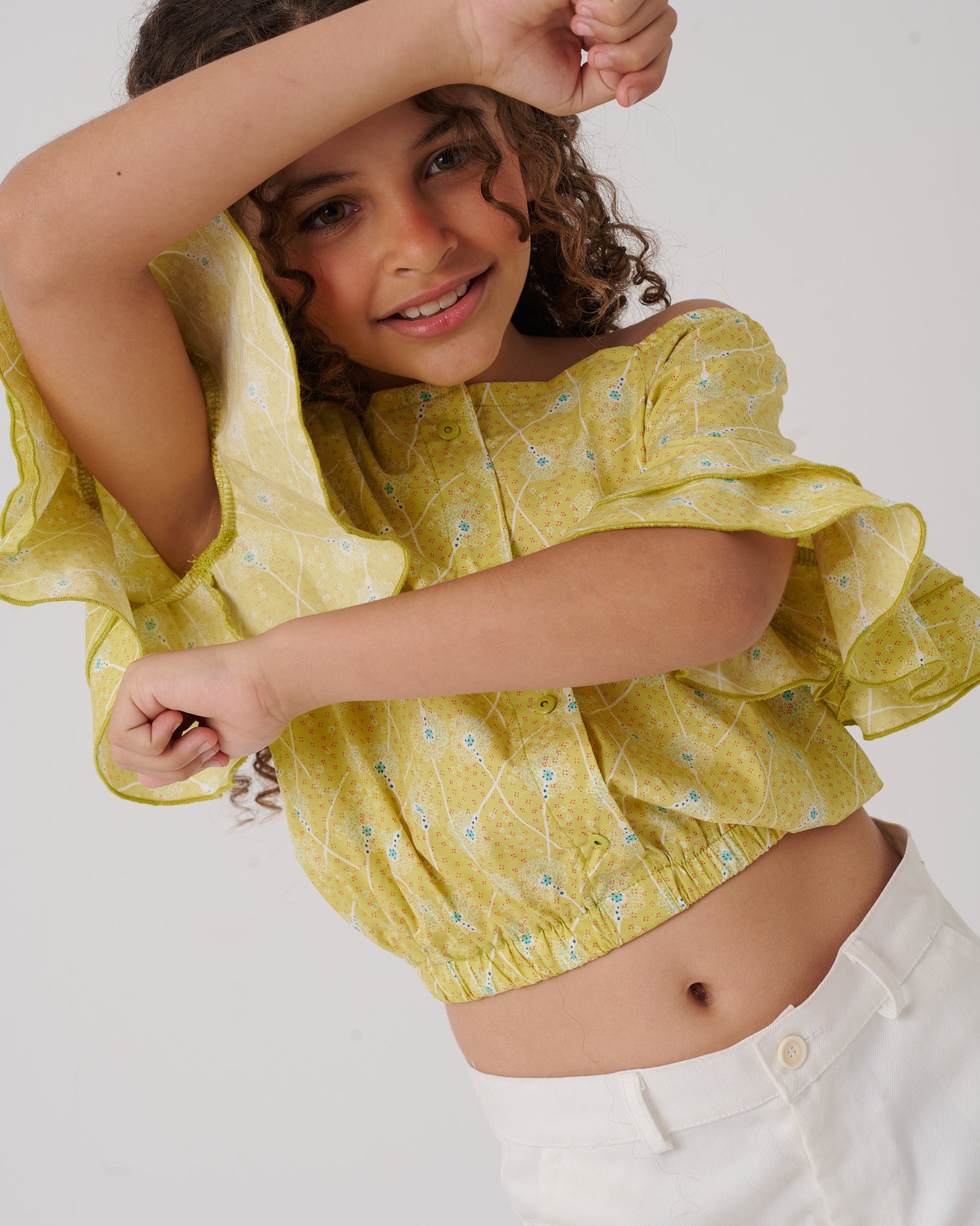 Ruched Sleeve Blouse