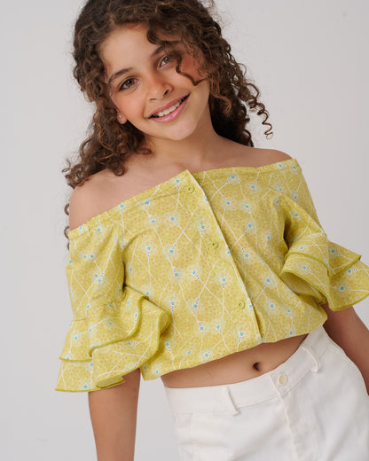 Ruched Sleeve Blouse