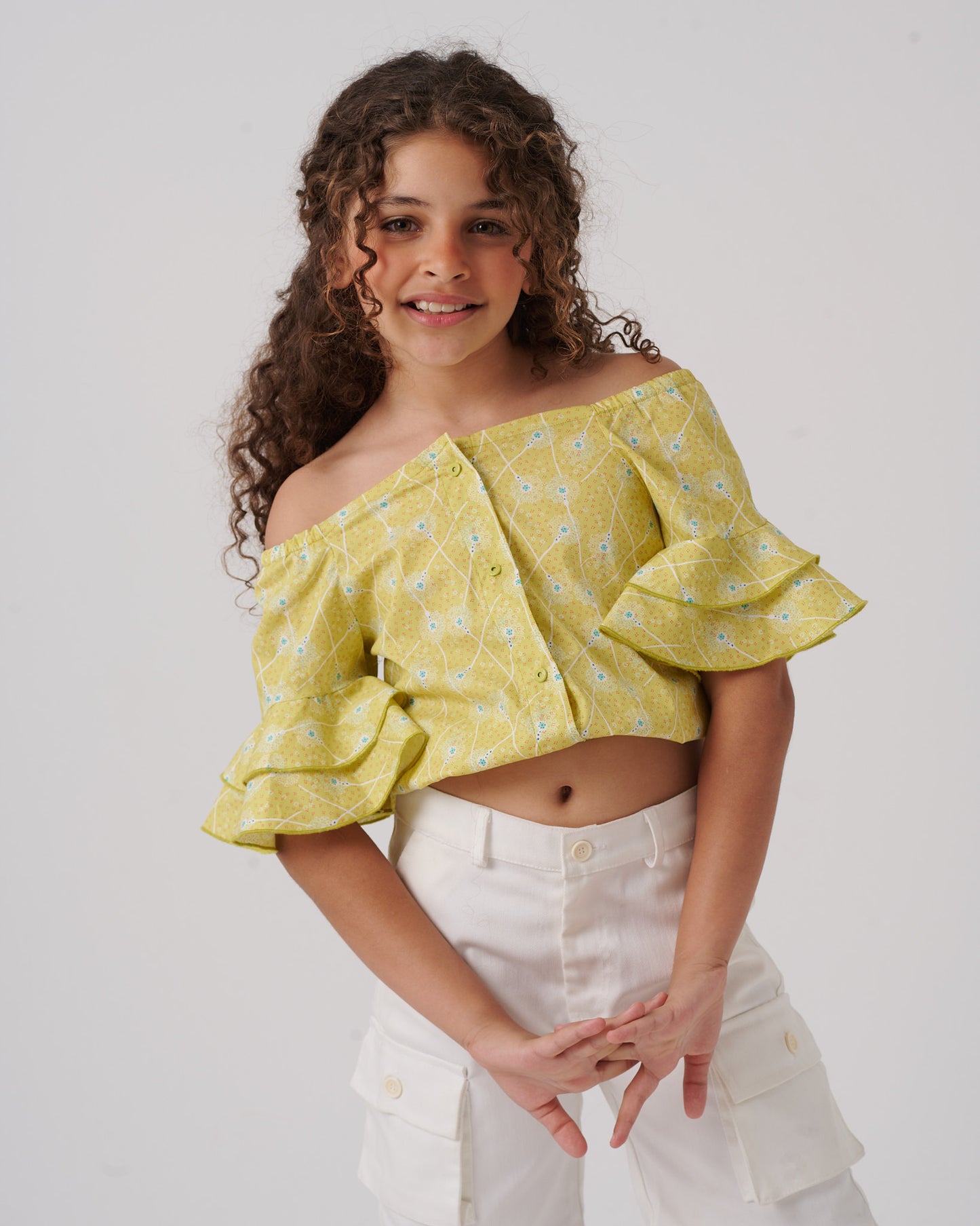 Ruched Sleeve Blouse
