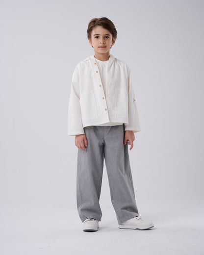 Hooded Linen Shirt