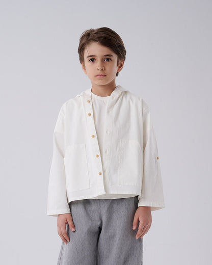 Hooded Linen Shirt