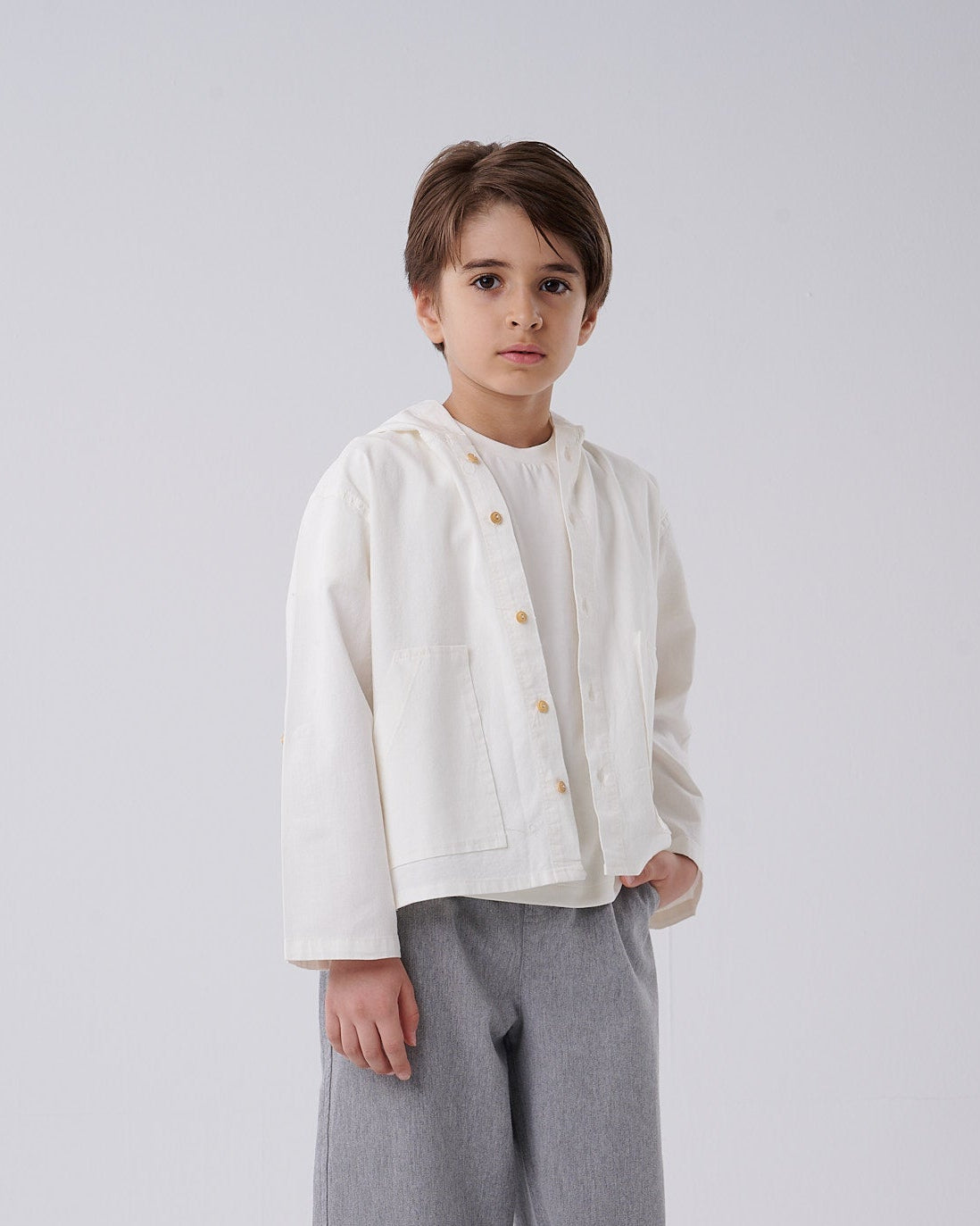 Hooded Linen Shirt