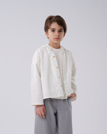 Hooded Linen Shirt