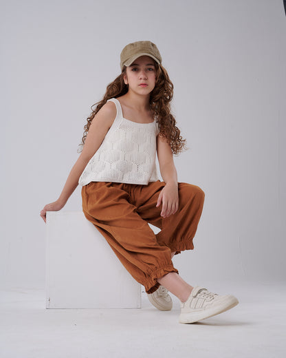 Elastic Wide Pants