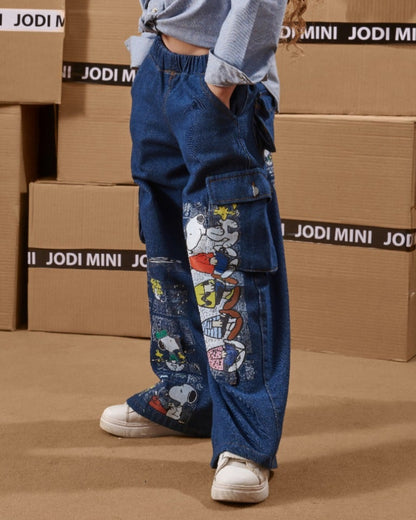 Tie-Waist Cargo Pants