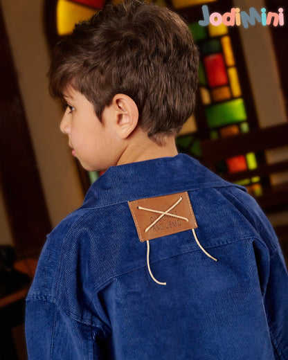 Corduroy jkt with zipper