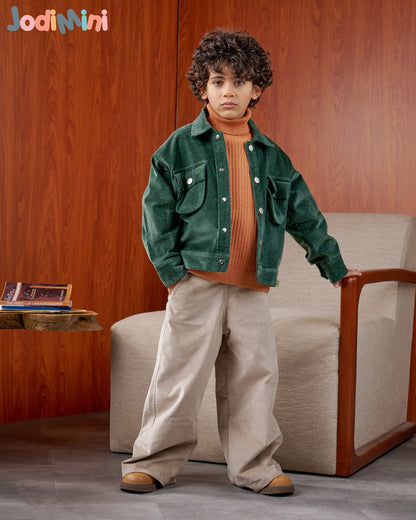 Cropped Corduory Jacket