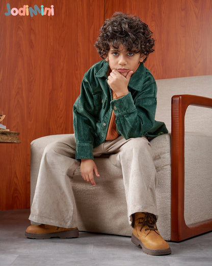 Cropped Corduory Jacket