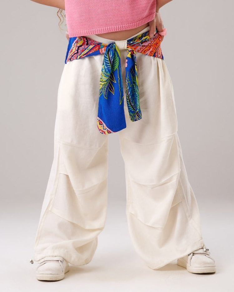 Wide leg Waist Pants