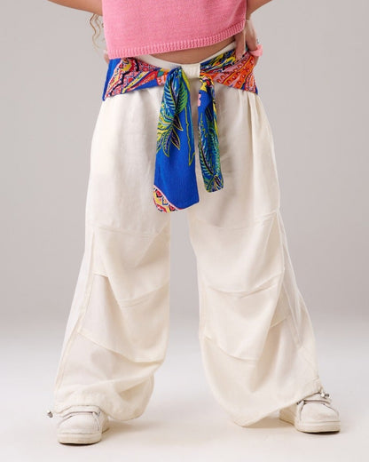 Wide leg Waist Pants