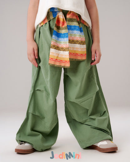 Wide leg Waist Pants
