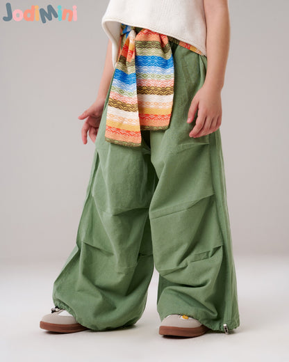 Wide leg Waist Pants