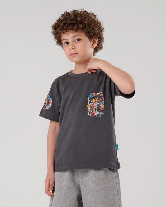 Mini print T shirt