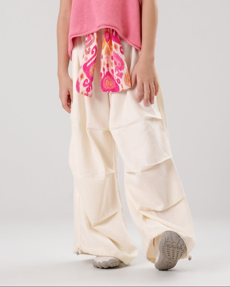 Wide leg Waist Pants