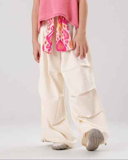 Wide leg Waist Pants