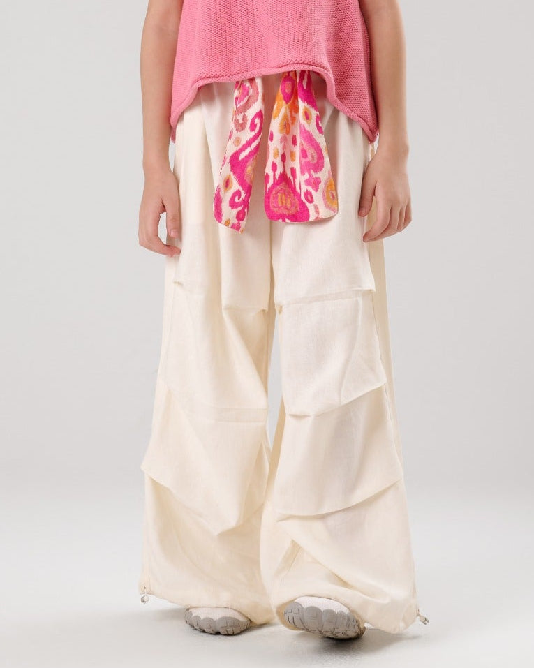 Wide leg Waist Pants