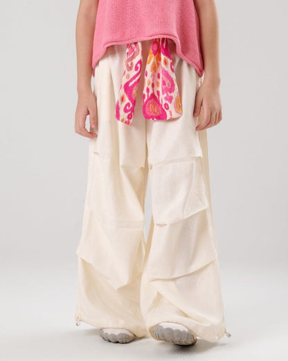 Wide leg Waist Pants