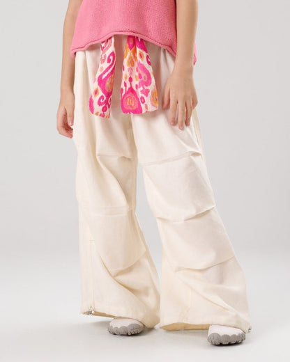 Wide leg Waist Pants