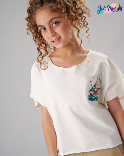 Ship print Blouse