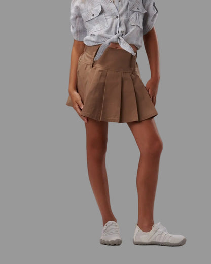Pleated Mini Skirt