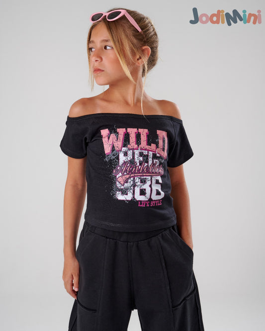 Wild Off Shoulder T-Shirt
